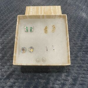 Elegant Multi-Color Earring Set